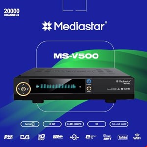 گیرنده مدیا استار وی 500 ده بیت H.265 